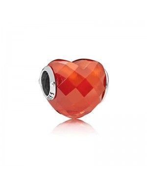 Pandora Orange Shape Of Love Charm 796563OCZ