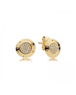 Pandora Logo Stud Earrings 260559CZ