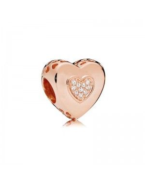 Pandora Logo Heart Charm 787375CZ