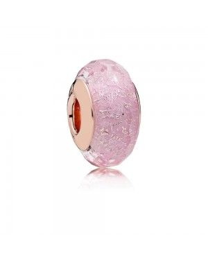 Pandora Pink Shimmer Glass Murano Charm 781650