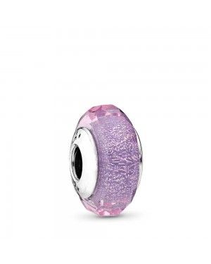 PANDORA Purple Shimmering Glass Charm JSP1537 