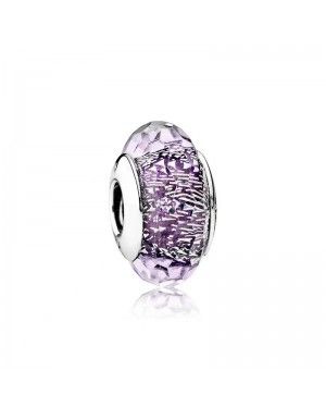 PANDORA Dark Purple Shimmer Glass Charm JSP1531 