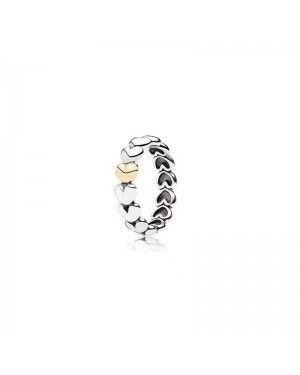 PANDORA Large Heart Love Ring JSP1684 In Gold