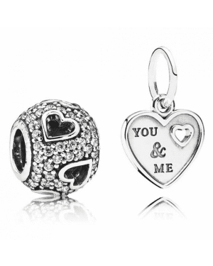 PANDORA You And Me Love Charm Set JSP0530 