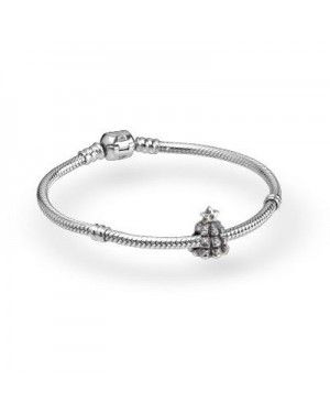 PANDORA Christmas Tree Christmas Complete Bracelet JSP0465 With Pave CZ In Silver