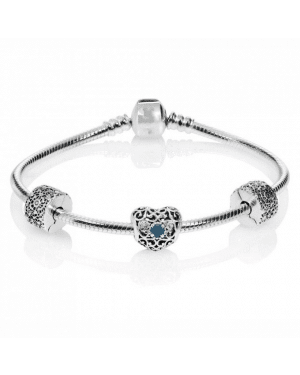 PANDORA December Birthstone Birthstone Complete Bracelet JSP0336 