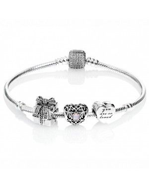 PANDORA October Birthstone Complete Bracelet JSP0349 