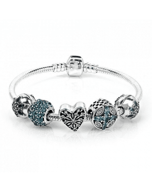 PANDORA Frosted Patterns Nature Complete Bracelet JSP0193 