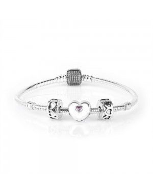 PANDORA Signature Hearts Love Complete Bracelet JSP0206 