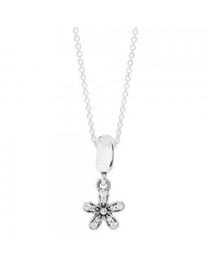 PANDORA Silver Daisy Floral Pendant JSP0137 