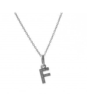 PANDORA Alphabet F Alphabet Necklace JSP0125 