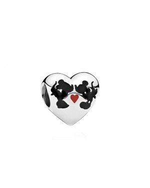 Minnie & Mickey Kiss Petite Locket Charm 796347EN16