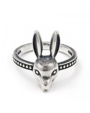 Joanfeel Men's Ring, "Punk Style" Rabbit Ring