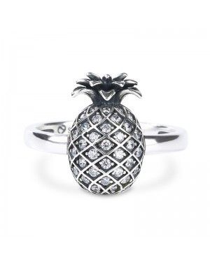 Pineapple Sterling Silver Cocktail Ring JFLR0172S |Joanfeel Australia