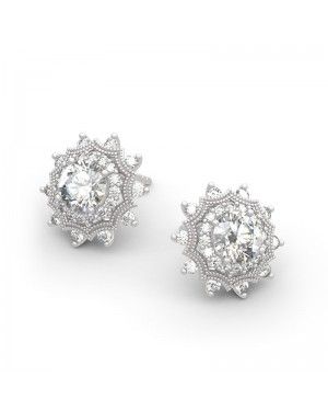 Joanfeel"Winter Love" Snowflake Stud Earrings