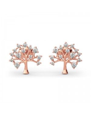 Joanfeel"Tree of Life" Sterling Silver Stud Earrings