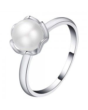 PANDORA White Freshwater Pearl Ring JSP1431 