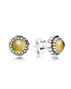 PANDORA November Birthstone Citrine Birthstone Stud Earrings JSP1298 