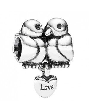 PANDORA Turtle Doves Dropper Animal Charm JSP1600 