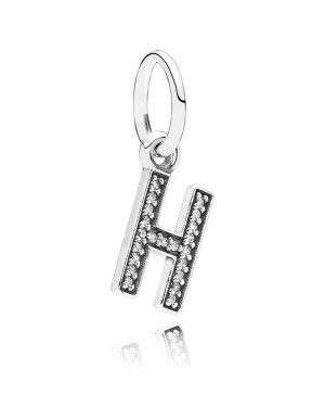 PANDORA Alphabet H Pendant JSP0988 With Cubic Zirconia 