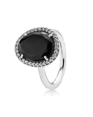 PANDORA Statement Black Spinel Ring JSP1423 