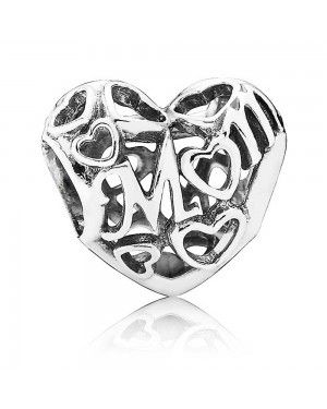 PANDORA Silver Openwork Mum Family Charm JSP1562 