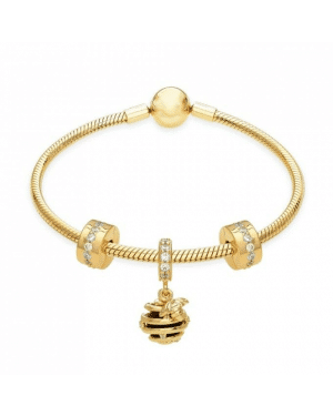 Pandora Shine Sweet As Honey Moments Smooth Clasp Bracelet GS0084