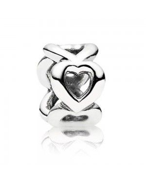 PANDORA Open Work Hearts Love Spacer JSP1624 