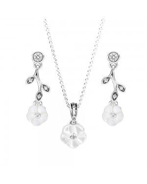 PANDORA Luminous Floral Floral Jewellery Set JSP0047 