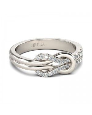 Knot Designed Sterling Silver Promise Ring - Joanfeel Australia