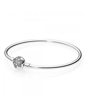 PANDORA Limited Edition Unique Snowflake Christmas Bangle JSP1133 With Cubic Zirconia 