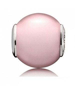 PANDORA Rose Quartz Caring Charm JSP0591 In Rose Gold