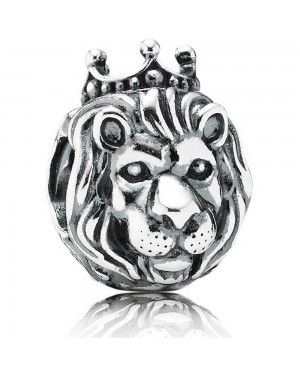 PANDORA Silver Lion Head Animal Charm JSP1557 