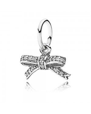 PANDORA Silver Delicate Bow Pendant JSP1310 