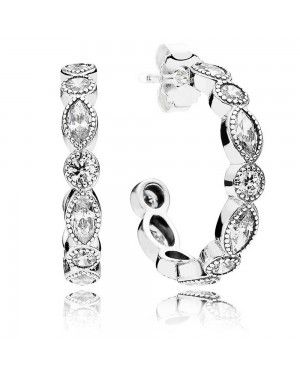 PANDORA Alluring Brilliant Marquise Hoop Earrings JSP1249 