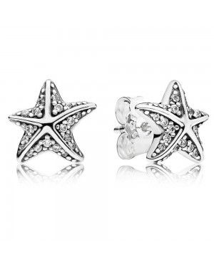 PANDORA Tropical Starfish Summer Stud Earrings JSP1219 In 925 Silver