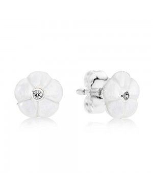 PANDORA Luminous Floral Floral Earrings JSP1253 With CZ 