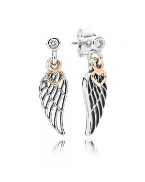 PANDORA Love And Guidances Angels Stud Earrings JSP1273 With Cubic Zirconia 