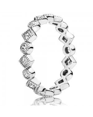 PANDORA Round Square Eternity Ring JSP1397 