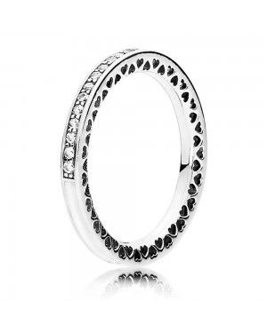 PANDORA Hearts Love Ring JSP1359 With Pave CZ In Sterling Silver