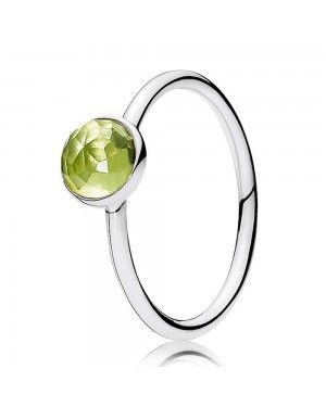 PANDORA August Birthstone Droplet Birthstone Ring JSP1347 In Silver