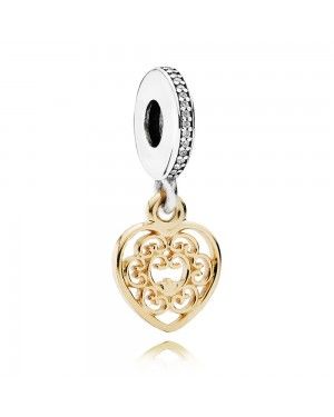 PANDORA Magnificent Heart Love Charm JSP0848 In Gold