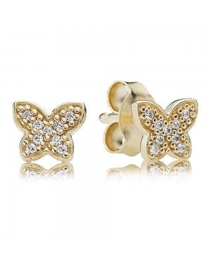 PANDORA Butterfly Stud Earrings JSP1321 In Gold