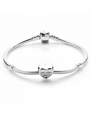 PANDORA Thank You Love Complete Bracelet JSP0175 With Cubic Zirconia In Sterling Silver