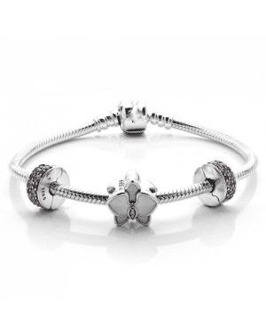 PANDORA Shining Elegance Orchid Floral Complete Bracelet JSP1466 