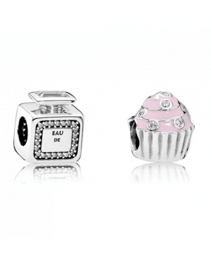 PANDORA Sweet Scent Food Charm Set JSP0537 In Silver