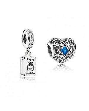 PANDORA December Birthday Birthstone Charm Set JSP0456 