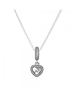 PANDORA Centre Of My Heart Family Necklace JSP0102 