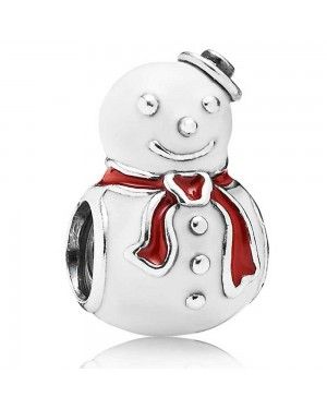 PANDORA Snowman Christmas Charm JSP1047 In Enamel