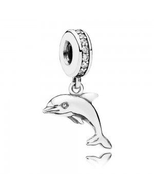 PANDORA Dolphin Dropper Animal Charm JSP0893 